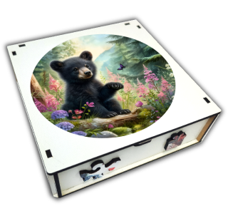 puzzle dřevěné medvěd