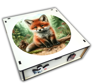 puzzle dřevěné liška