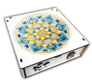 puzzle dřevěné mandala 1