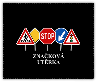 Čistící utěrka - dopravní značky