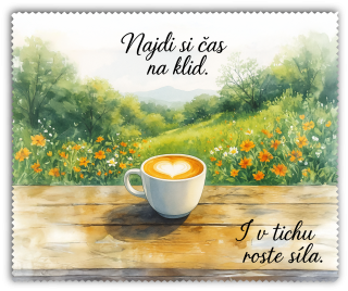 Čistící utěrka - šálek kávy 