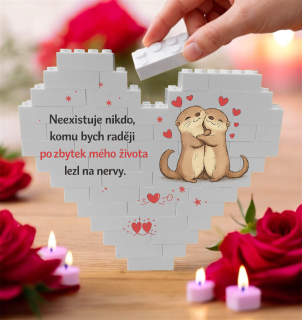 Srdce se vzkazem – Neexistuje nikdo, komu bych raději po zbytek svého života lezl na nervy