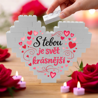 Srdce se vzkazem – S tebou je svět krásnější