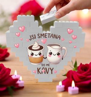 Srdce se vzkazem – Jsi smetana do mé kávy