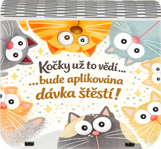 Dárková krabička na bankovky v injekcích - Kočky už to vědí… bude aplikována dávka štěstí 