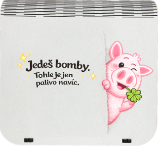 Dárková krabička na bankovky v injekcích - Jedeš bomby. Tohle je jen palivo navíc 