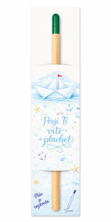 Kvetoucí tužka "Přeji Ti vítr do plachet"