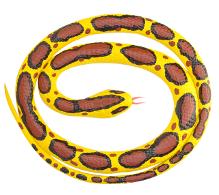gumový had Krajta tmavá 117 cm 