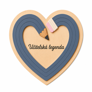 magnet srdce učitelé "Učitelská legenda"