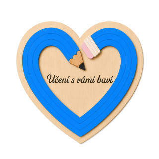 magnet srdce učitelé "Učení s vámi baví"