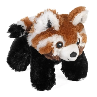 Plyš Ecofuzzies panda červená 17cm