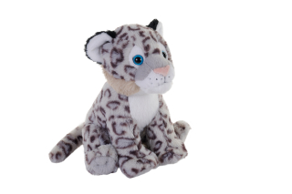 Plyš leopard sněžný 25cm Earthkins mini