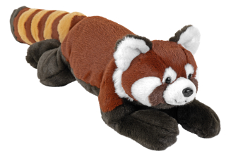 Plyš panda červená 34-53 cm Earthkins