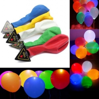 Svítící párty balonky 5ks mix barev