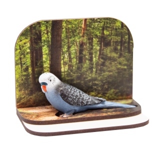 Diorama andulka modrá