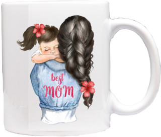 hrneček pro maminku motiv Best mom holčička B