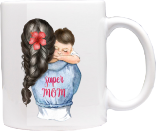 hrneček pro maminku motiv Best mom chlapec B