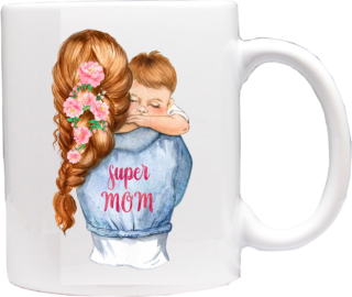 hrneček pro maminku motiv Best mom chlapec D