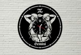 hodiny LP vynil 30cm Znamení Blíženci